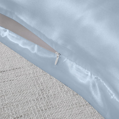 Royal Comfort Pure Silk Pillow Case 100% Mulberry Silk Hypoallergenic Pillowcase - Soft Blue
