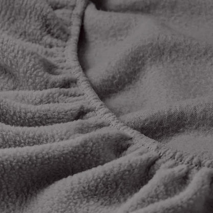 Royal Comfort Polar Fleece Flannel Sheet Set Ultra Soft Plush Cozy - Single - Charcoal