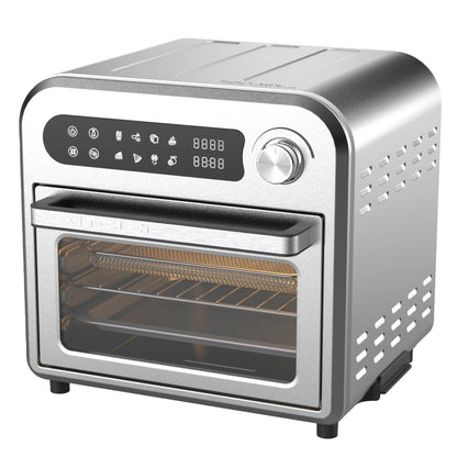 Kitchen Couture 10 Litre Compact Air Fryer Oven Oil Free Cooking Silver