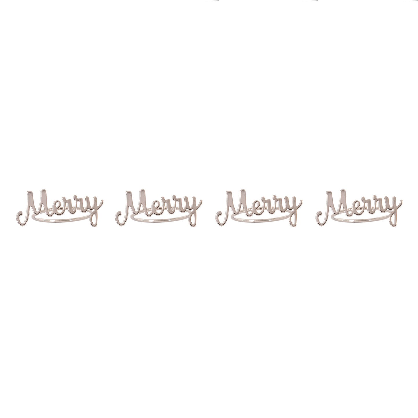 Bread and Butter Napkin Rings - Merry - 4 Pack