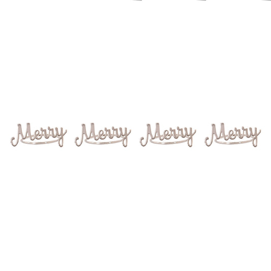 Bread and Butter Napkin Rings - Merry - 4 Pack