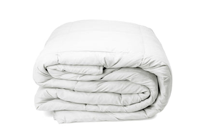 Duck Feather & Down Quilt 500GSM + Duck Feather and Down Pillows 2 Pack Combo - Queen - White