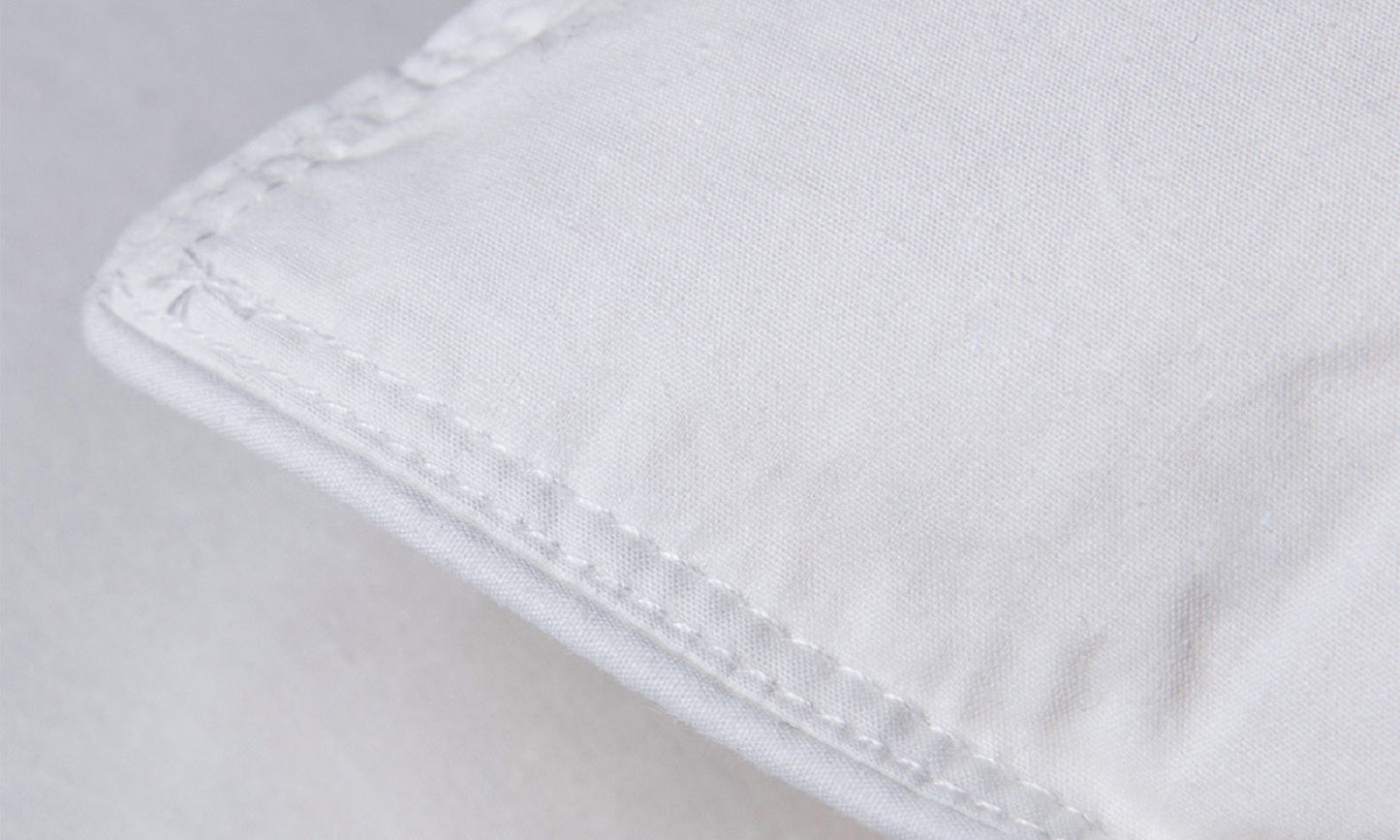 Duck Feather & Down Quilt 500GSM + Duck Feather and Down Pillows 2 Pack Combo - Queen - White