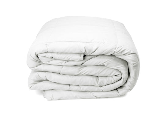 Duck Feather & Down Quilt 500GSM + Duck Feather and Down Pillows 2 Pack Combo - Super King - White