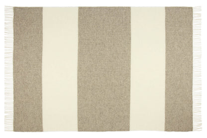 Brighton Throw - 100% NZ Wool -  Stone