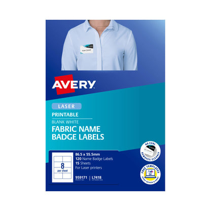 AVERY Laser Label L7418 8Up Pack of 15