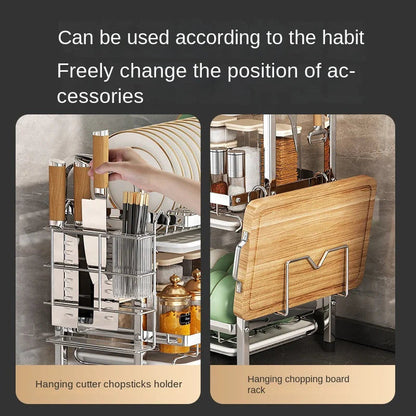 Compact Rust-Proof Dish Drying Rack Set