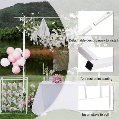 Stereoscopic Metal Garden Arch Arbor Wedding Pergola Trellis