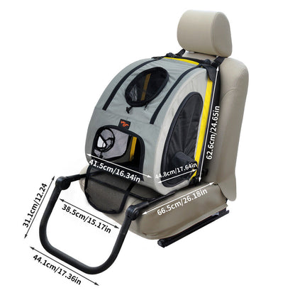 Dog Stroller Car Mounted Outdoor Pet Cart