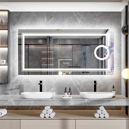 1400x700mm LED Bathroom Mirror RGB Anti-fog Aluminum