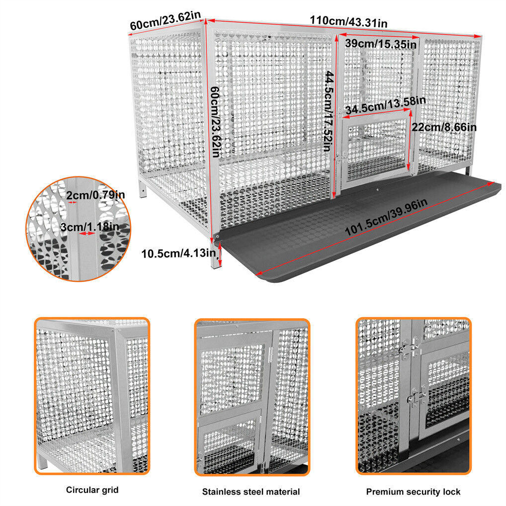 Stainless Steel Chicken Coop XL House/Coop