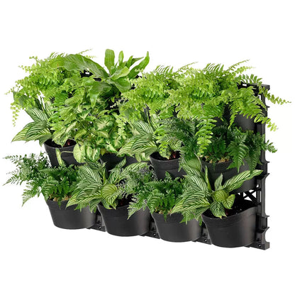 Tri vertical garden with 4 frames and 12 pots