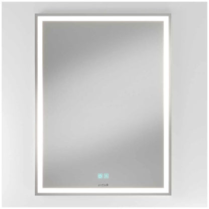 Aurea integrated led plug in wall mirror