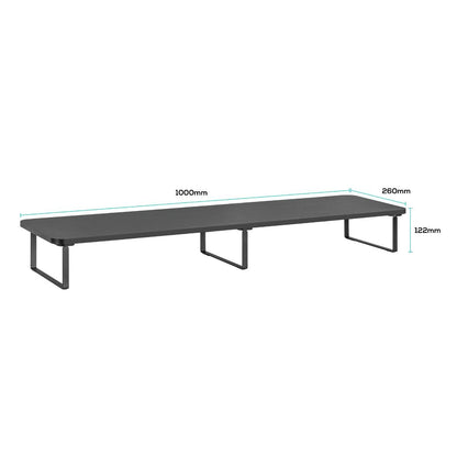 activiva Black Dual Monitor Riser