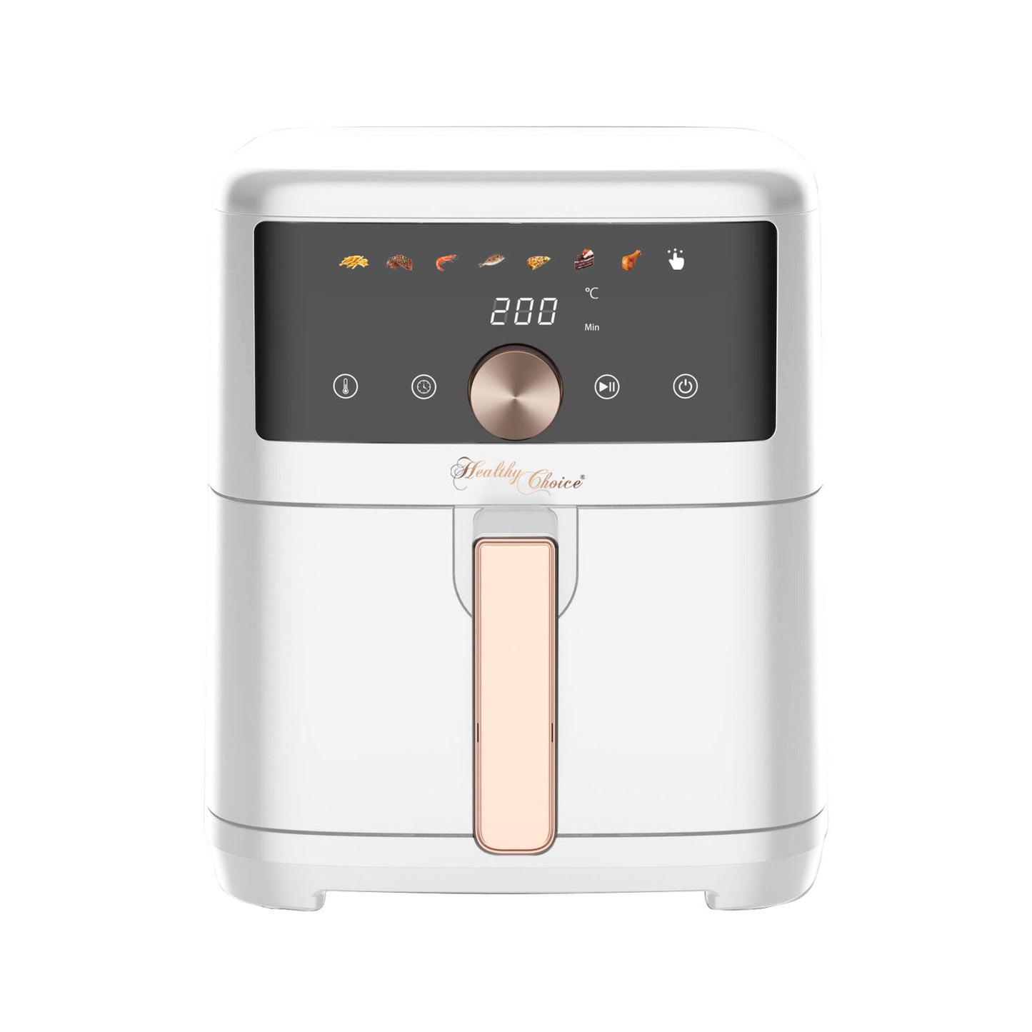 7L Digital Air Fryer, Intuitive Touch Control with Pizza/Baking Pan, and Accessories