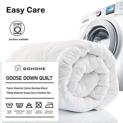 Goose Feather Down Quilt 700 GSM Duvet DoonasQueen:210x210cm