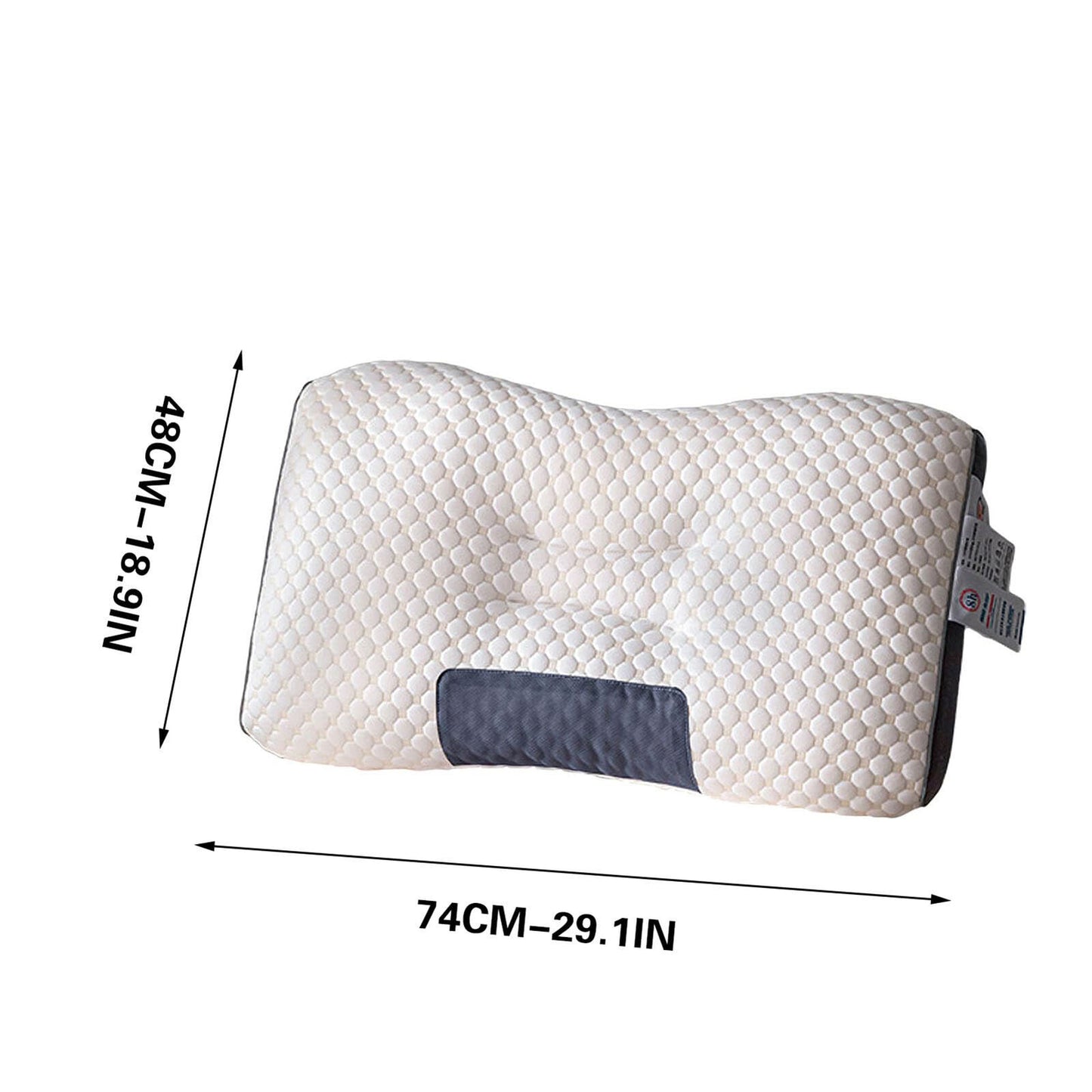 2 pcs Pain Relief Ergonomic Pillow Adjustable Contour Orthopedic Cervical Bed Pillow