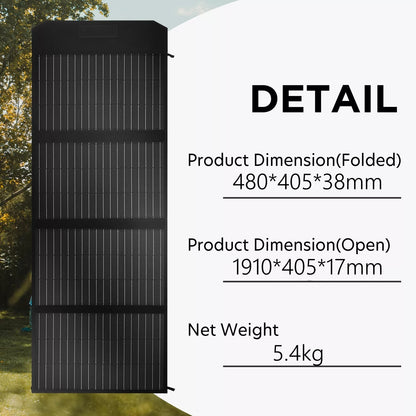 160W 160Watt Folding Solar Panel Blanket Mat Flexible Mono Power Camping RV USB 12V