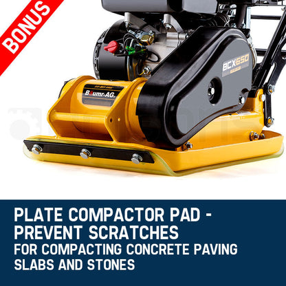 Baumr-AG 61kg 6.5HP Plate Compactor- BCX650