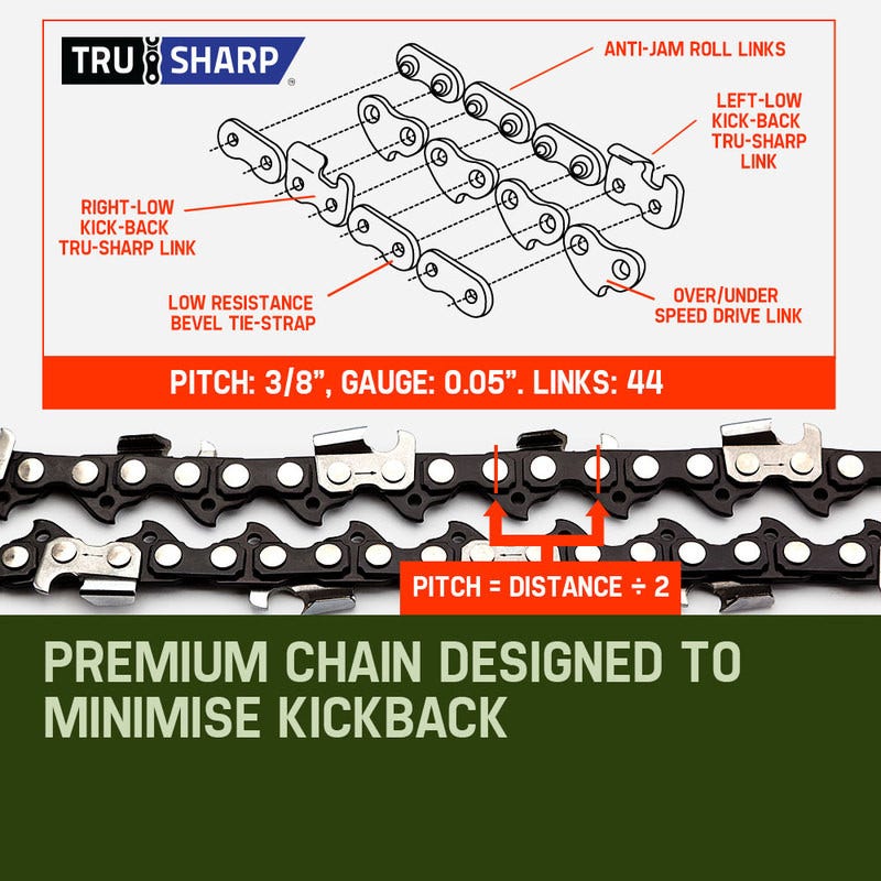 BAUMR-AG 65cc 7in1 Long Reach Garden Multi-tool, Pole Saw, Hedge & Line Trimmer, Brush Cutter, 12" Tree Trimming Pruning Chainsaw Bar, 2 Extension Shafts