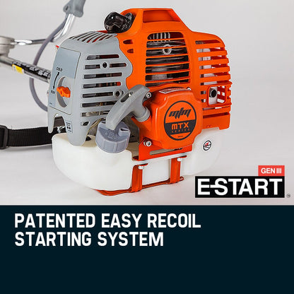 MTM 62cc 7in1 Brush Cutter Garden Multi-Tool , Pole Hedge & Line Trimmer, Bullhorn Handle, 12" Tree Trimming Pruning