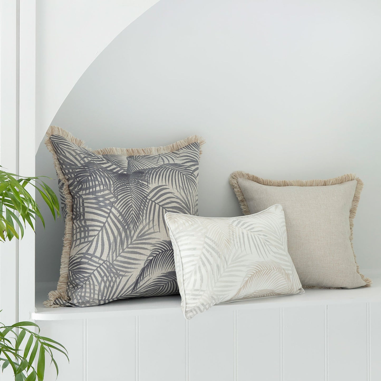 Cushion Cover-With Piping-Seminyak Biscuit-35cm x 50cm