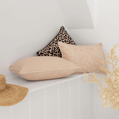 Cushion Cover-With Piping-Zig Zag Blush-35cm x 50cm