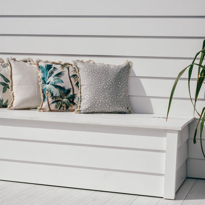Cushion Cover-Coastal Fringe-Del Coco-45cm x 45cm