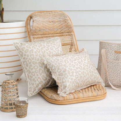 Cushion Cover-Coastal Fringe- Safari- 35cm x 50cm