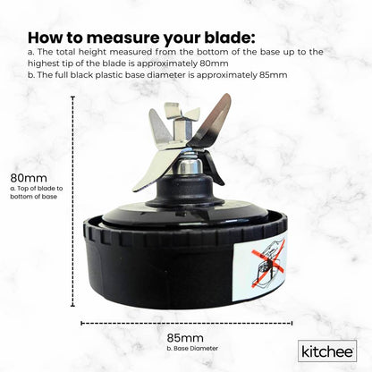 For Nutri Ninja Extractor Blade - 5 Fin Replacement Blender Part
