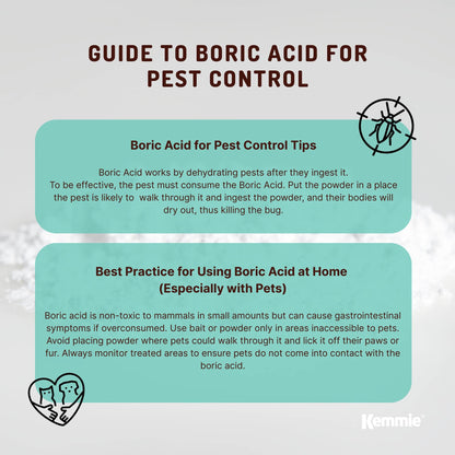 4.9Kg Boric Acid Powder Bucket 99.9% Pure Fully Soluble Granule Pest Ant Roaches