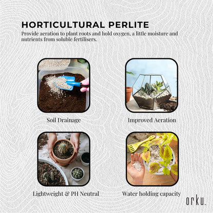 100L Perlite Coarse Premium Soil Expanded Medium Plants Hydroponics Bulk