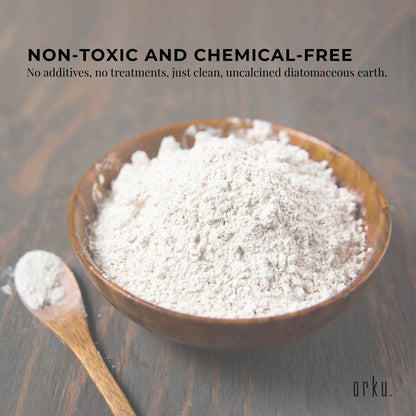 Orku 20Kg Fossil Shell Flour - Livestock Garden Diatomaceous Earth Bulk