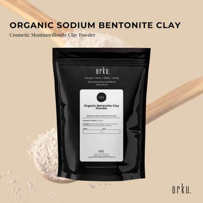 1Kg Organic Sodium Bentonite Clay Powder - Cosmetic Montmorillonite
