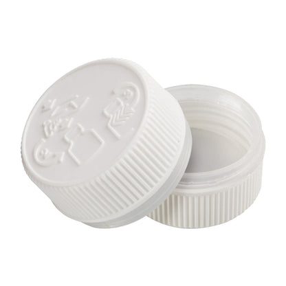 Kitchee 100x Tablet Bottles 90ml + 38mm TamperTel Child Resistant Cap - Round