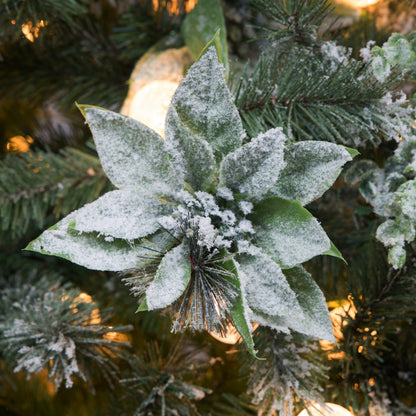 Christabelle Snowy Crown Pine 2.7m Multicolour Pre-Lit Christmas Tree with 2429 Tips