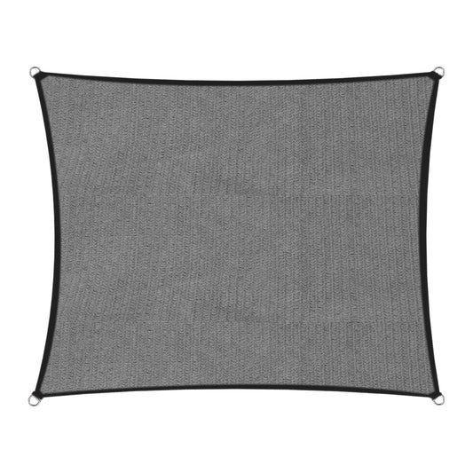 Wallaroo Outdoor Sun Shade Sail Canopy Grey Rectangle 2 x 2.5M