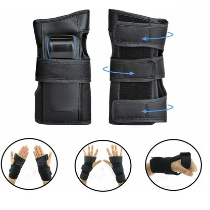 Scooter Protective Gear with Knee Elbow Pads Wrist Guards Helmet for Kids/Teens/Adult Medium