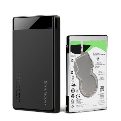 Simplecom SE109 Tool-free 2.5" SATA HDD SSD to USB-C Enclosure USB 3.2 Gen 1