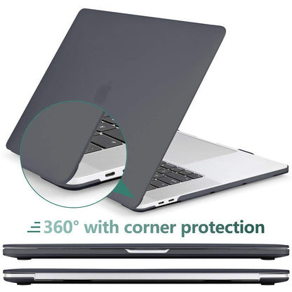 MacBook Pro 13 Inch Case 2016-2023 M1 M2 A2338 A2289 A2251 A2159 Hard Shell Case Keyboard Cover Black