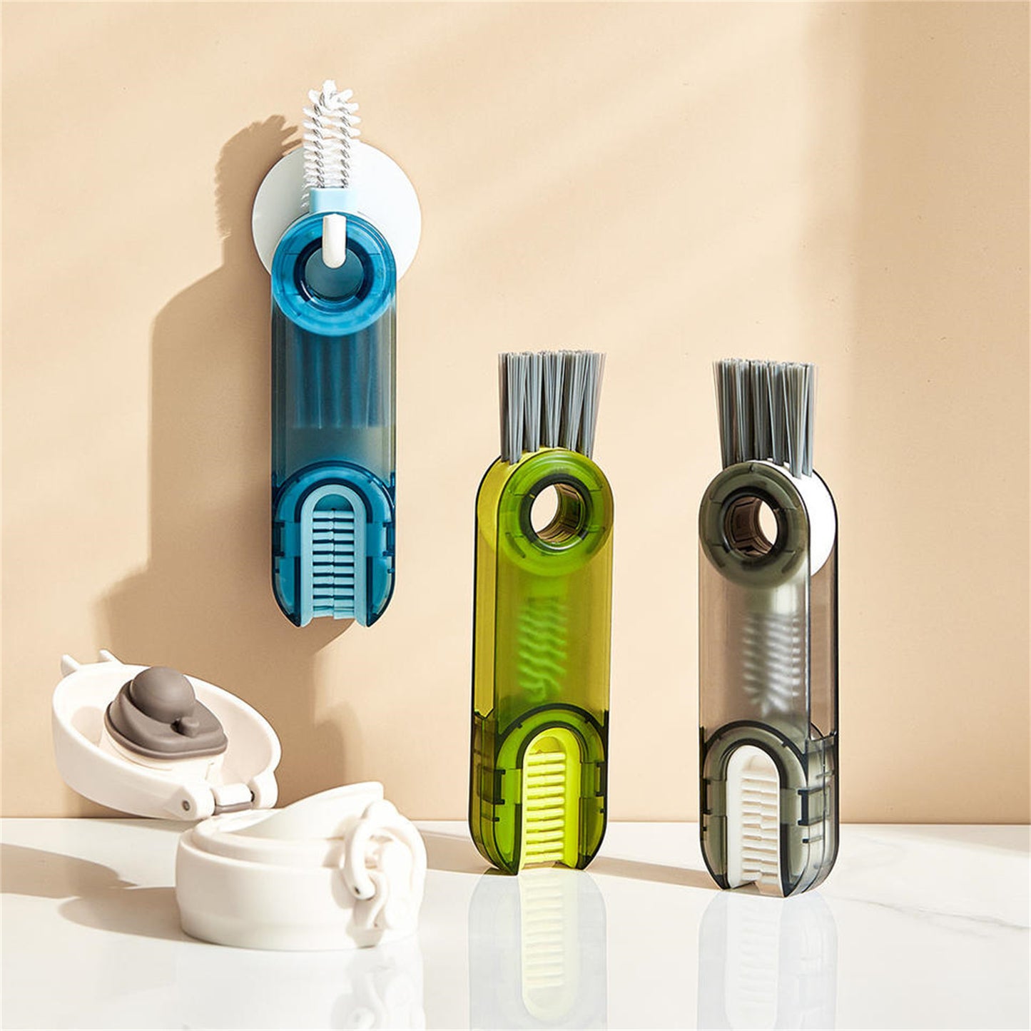 Cleanix Multi-purpose Cup Cleaning Brush Three-in-one Gap Cup Brush Cleaning Tool