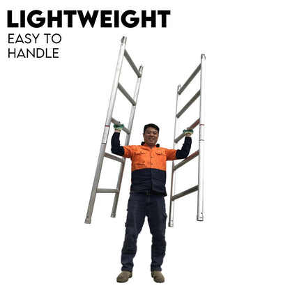 3.0M Aluminium Scaffold Mobile Tower Single Width Platform Height AU Standard