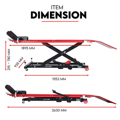 500Kg Hydraulic Motorcycle Lift Motorbike Stand Bike Jack Hoist Lift Table