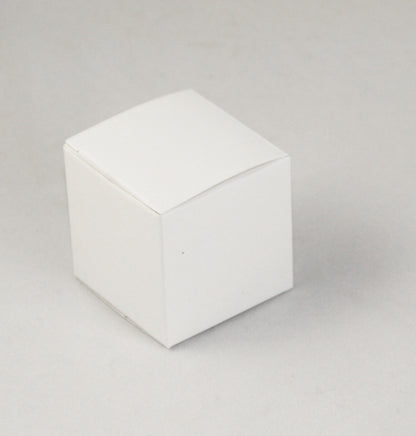 100 Pack of White 8x8x8cm Square Cube Card Gift Box - Folding Packaging Small rectangle/square Boxes for Wedding Jewelry Gift Party Favor Model Candy Chocolate Soap Box