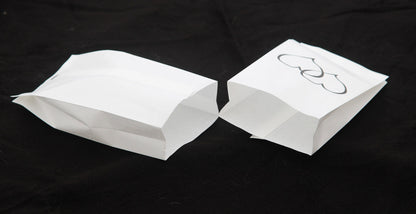 100 Pack Wedding Cake Bags Greaseproof Wax Paper Slice Take Home Favour Large Heart