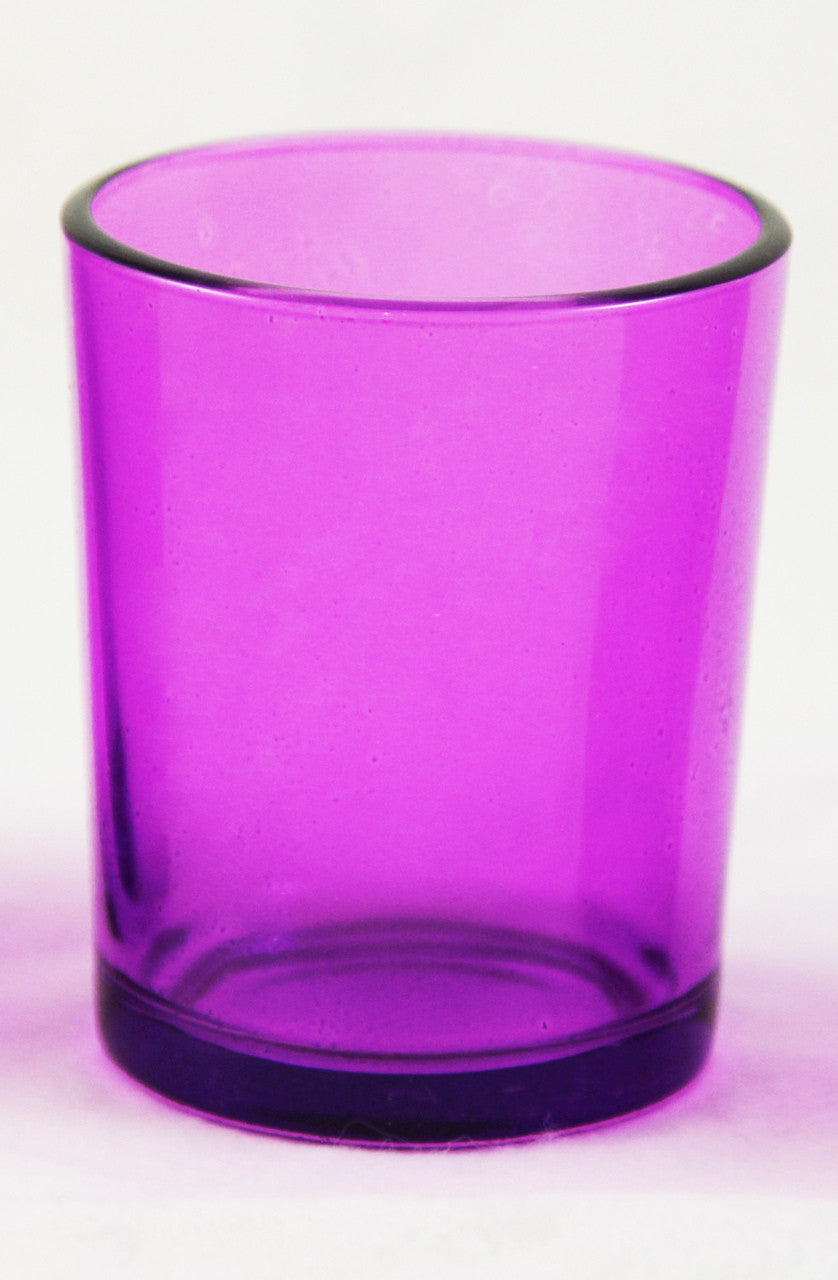 20 Pack Purple Glass Votive Tealight Candle Holders House Party Centrepiece Xmas Wedding Decor Glass Candlestick Party Decorations Bridal Valentines Event