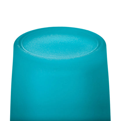 20 Pack Turquoise Frosted Glass Votive Tealight Candle Holders House Party Centerpiece Xmas Wedding Decor Glass Candlestick Party Decorations Bridal Baby Shower Event