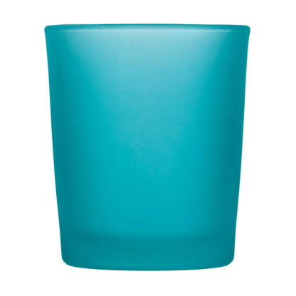 40 Pack Turquoise Frosted Glass Votive Tealight Candle Holders House Party Centerpiece Xmas Wedding Decor Glass Candlestick Party Decorations Bridal Baby Shower Event