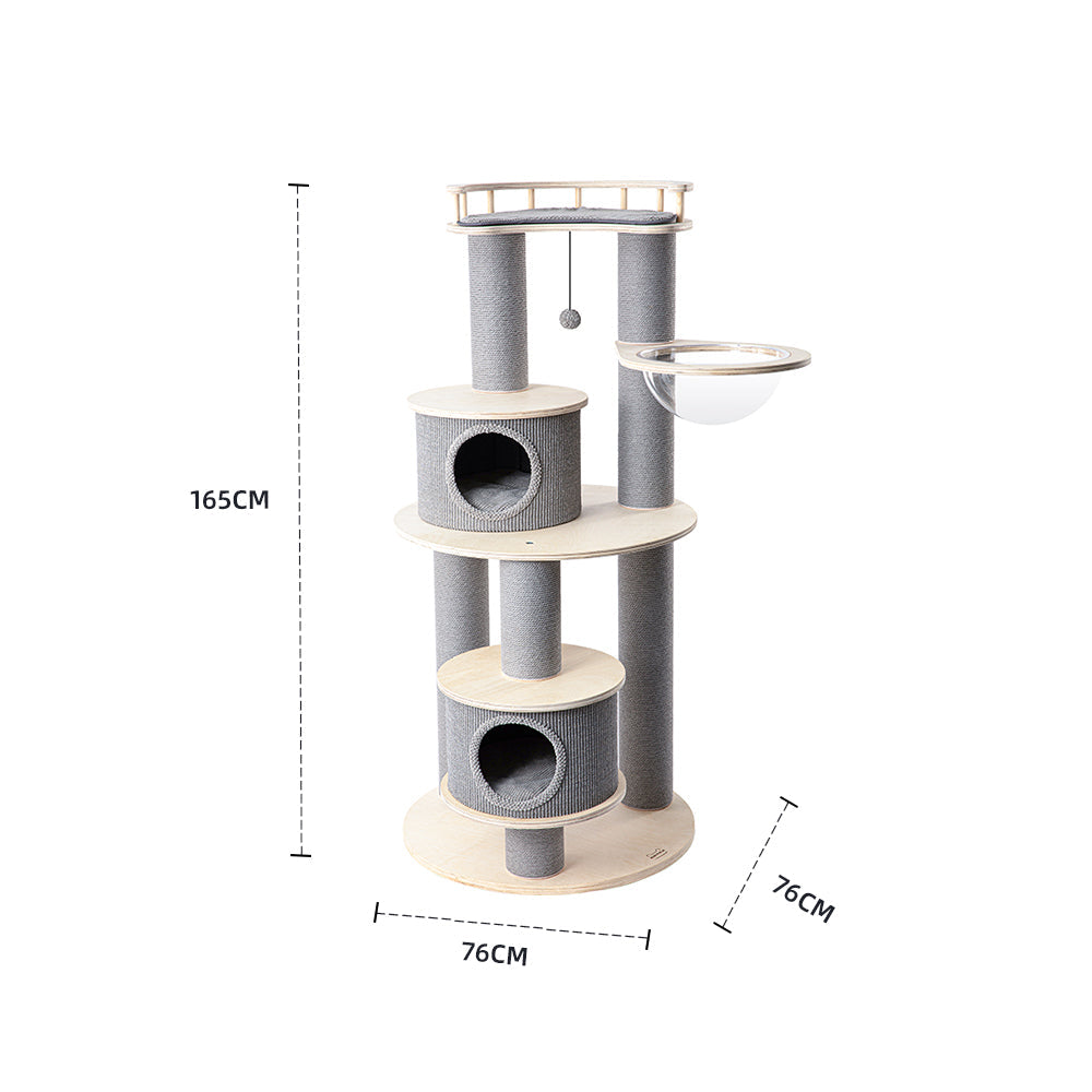 HONEYPOTCAT Majestic Reinforced Multi-Level Cat Tree  - 165cm