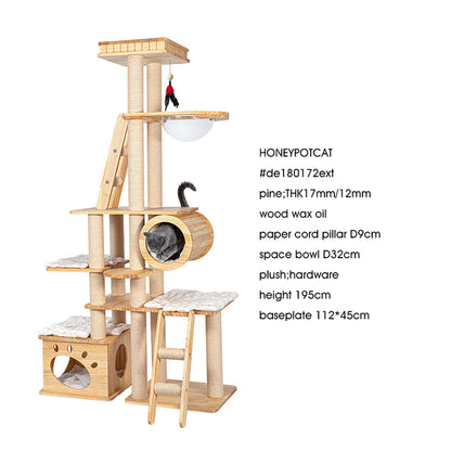 HONEYPOTCAT Regal Wood Retreat - 195cm